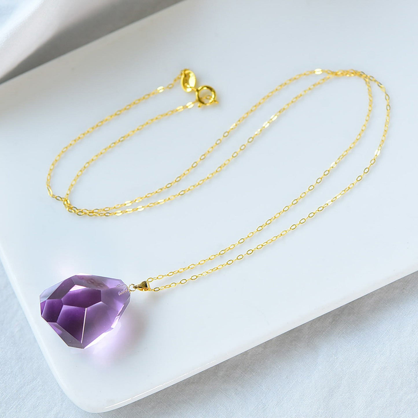 Amethyst Pendant Necklace