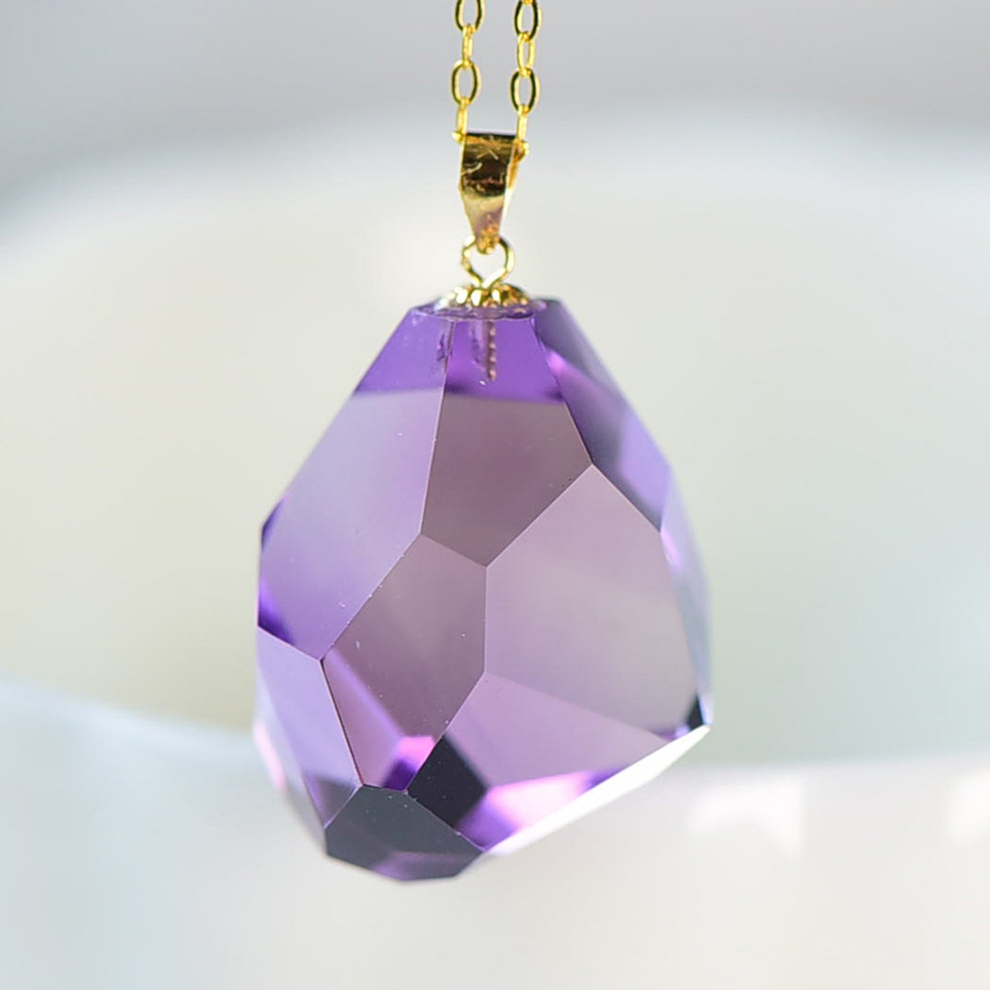 AMETHYST CABOCHON PENDANT