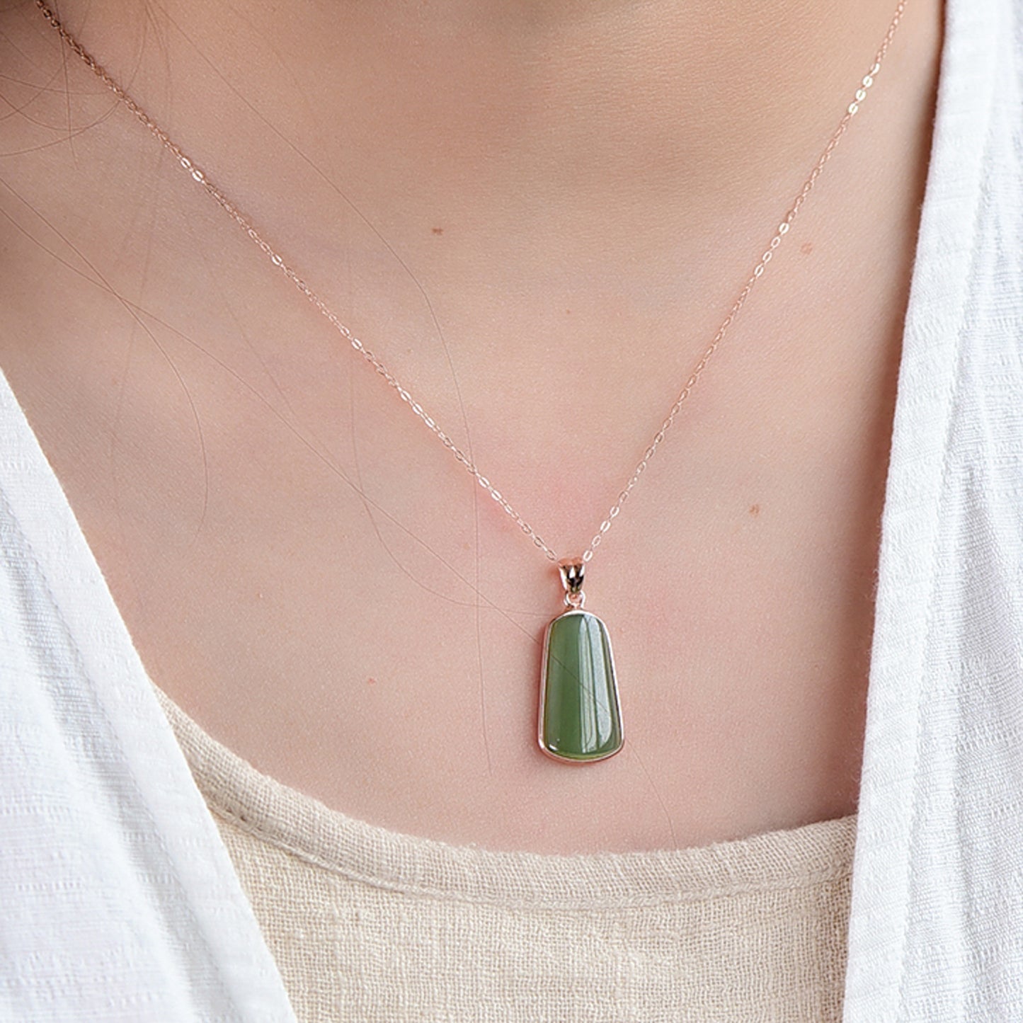 Nephrite Jade Pendant (Certified)