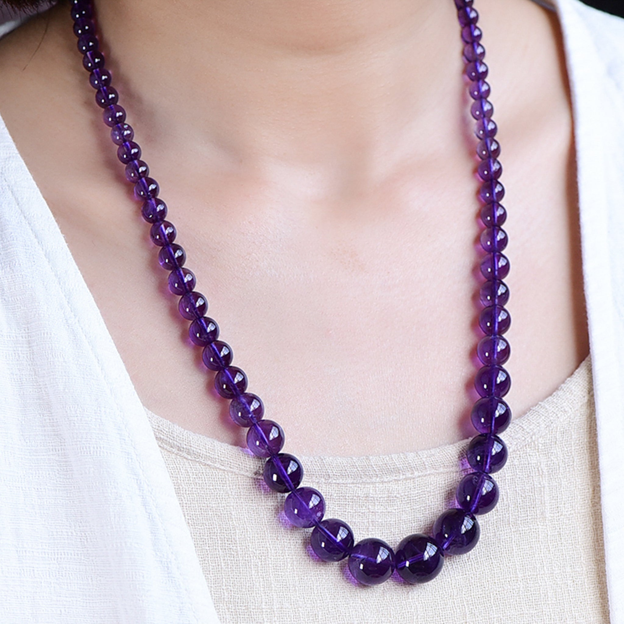 Authentic amethyst store necklace